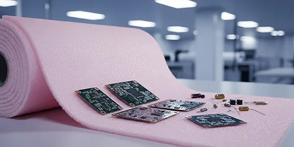 Cuộn PE Foam lót dưới bo mạch hoặc tấm foam cách nhiệt thực phẩm