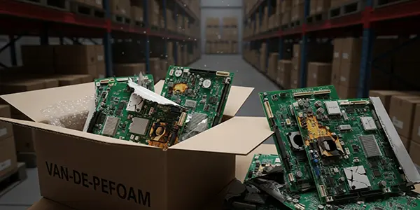 Hàng hóa móp méo, bo mạch hỏng do va đập và tĩnh điện