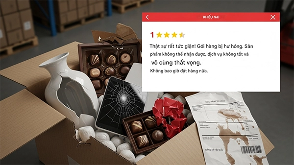 hang-vo-tray-xuoc-danh-gia-1-sao Hàng vỡ trầy xước bị khách đánh giá 1 sao